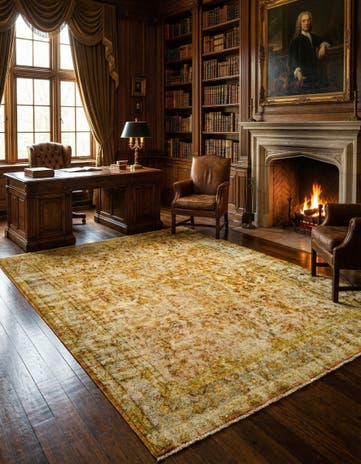 9' 5 x 13' 7 Vintage Royal Wool Rug