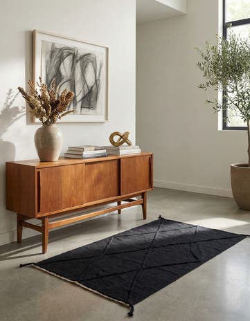 3' 5 x 5' Hand Woven Kilim Modern Wool Rug