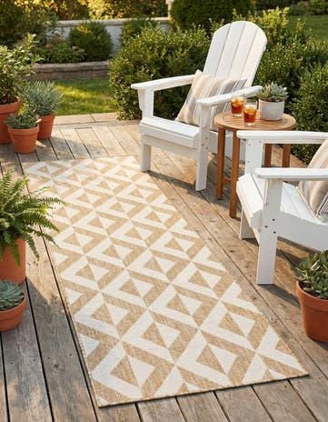 2' 3 x 6' Easy-Clean Jill Zarin Indoor / Outdoor Runner Rug