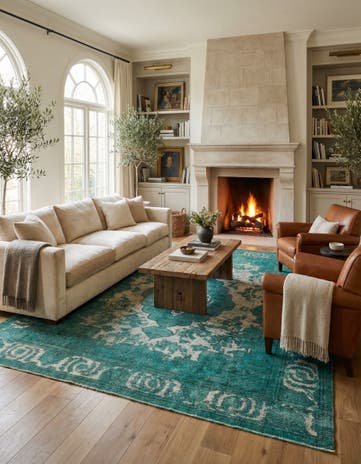 9' 6 x 12' 2 Hand Knotted Ultra Vintage Persian Wool Rug