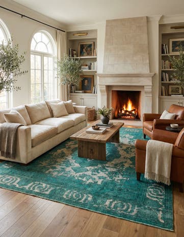 9' 6 x 12' 2 Hand Knotted Ultra Vintage Persian Wool Rug