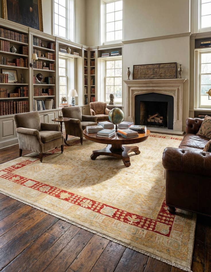 Detail image of 8' 3 x 11' 3 Kaizar Wool Rug