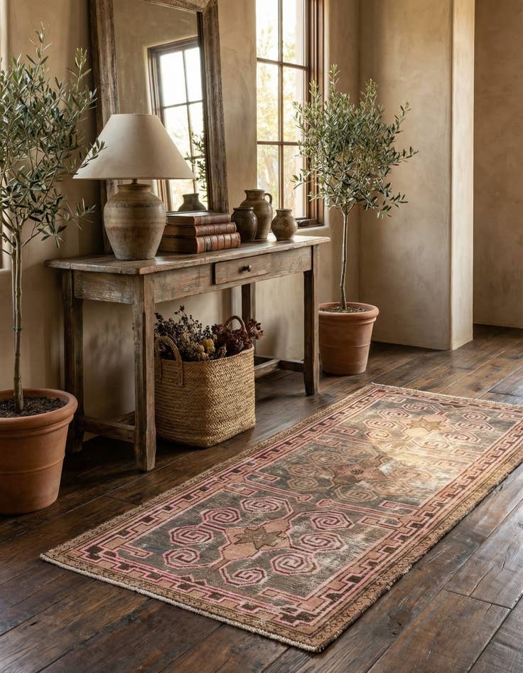 Detail image of 2' 9 x 5' 8  Hand Knotted Ultra Vintage Persian Wool Rug