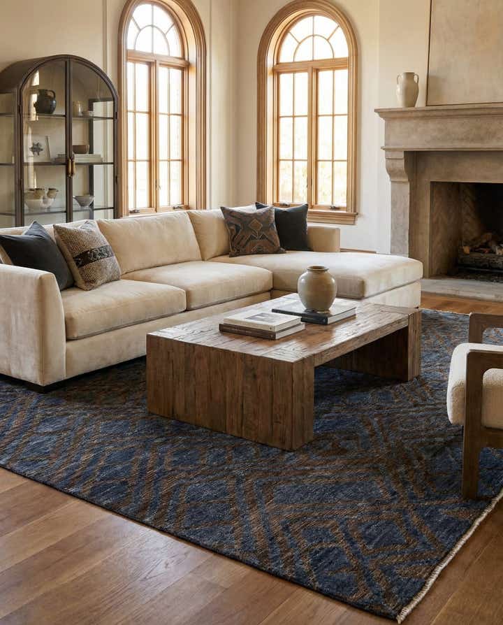 8' 2 x 12' 3 Hand Knotted Darya Wool Rug