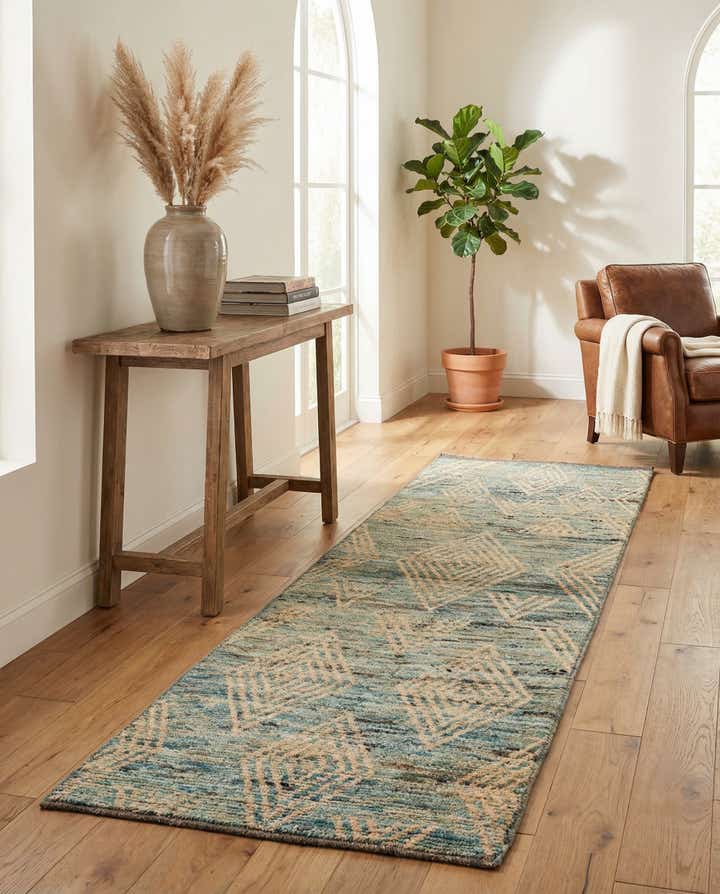 3' 4 x 10' 8 Hand Knotted Moroccan Wool Runner Rug