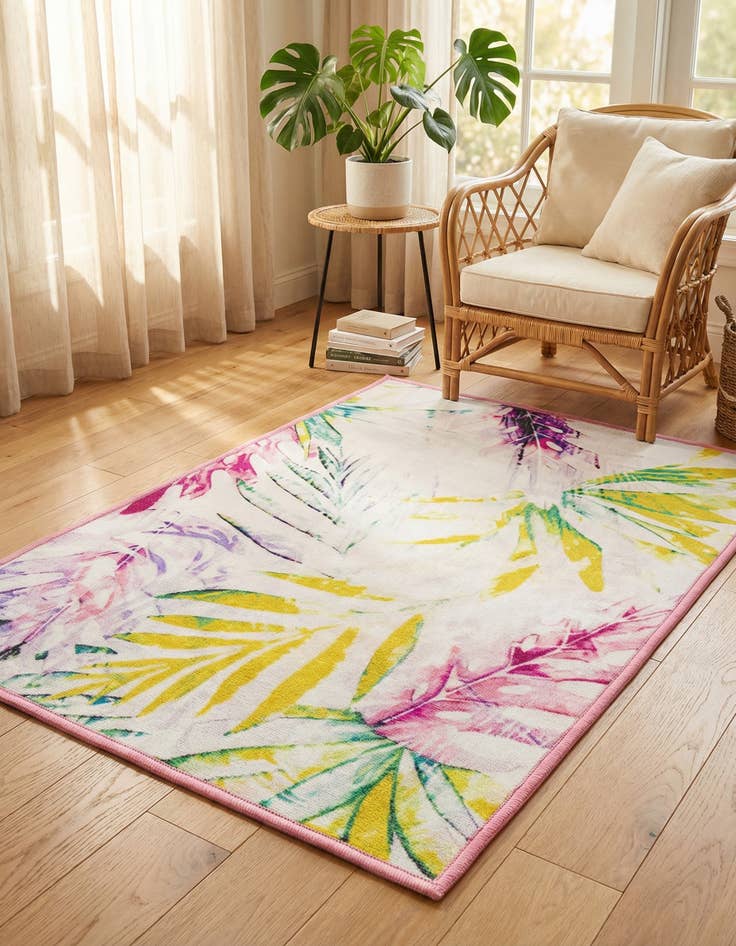 Detail image of 2' x 3' 1  Washable Jill Zarin Caribbean Indoor / Outdoor Rug