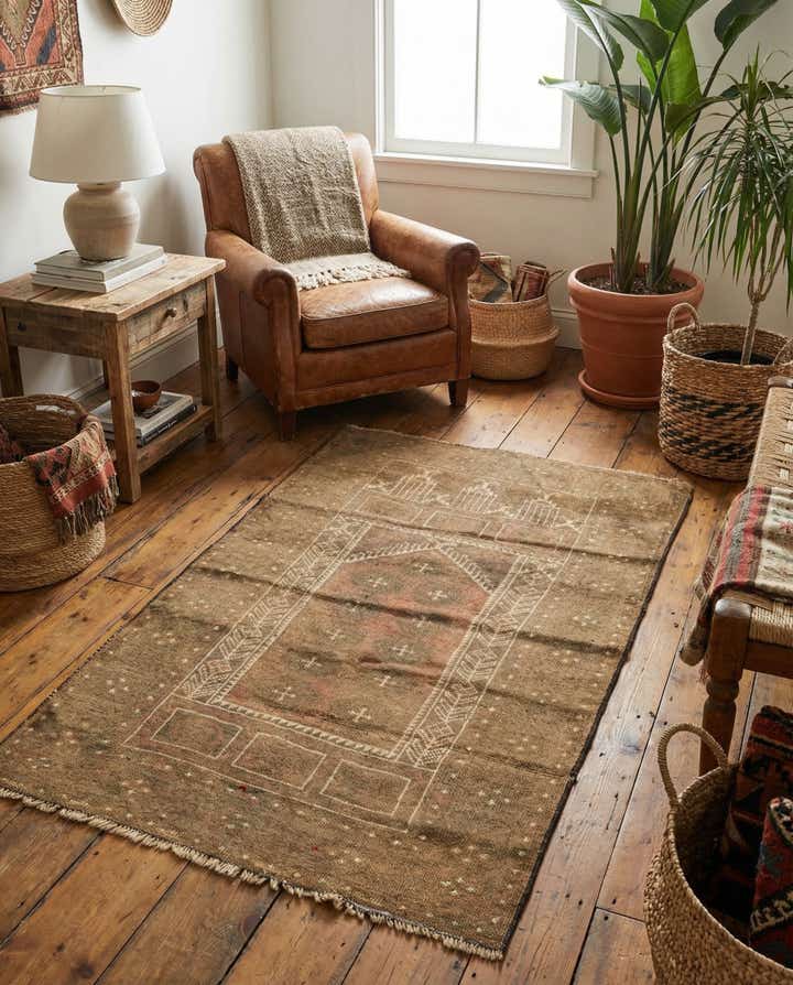 2' 10 x 4' 6 Hand Knotted Balouch Persian Wool Rug