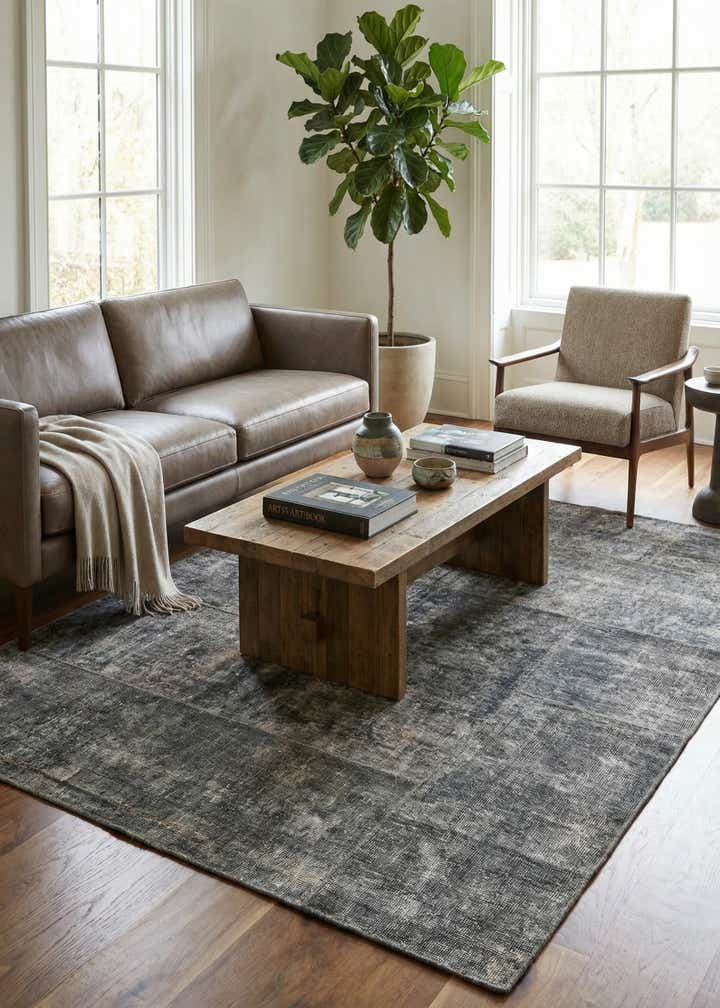 5' x 6' 6 Hand Knotted Ultra Vintage Persian Wool Rug