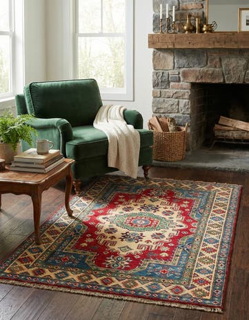 3' 4 x 5' 1 Hand Knotted Kazak Rug