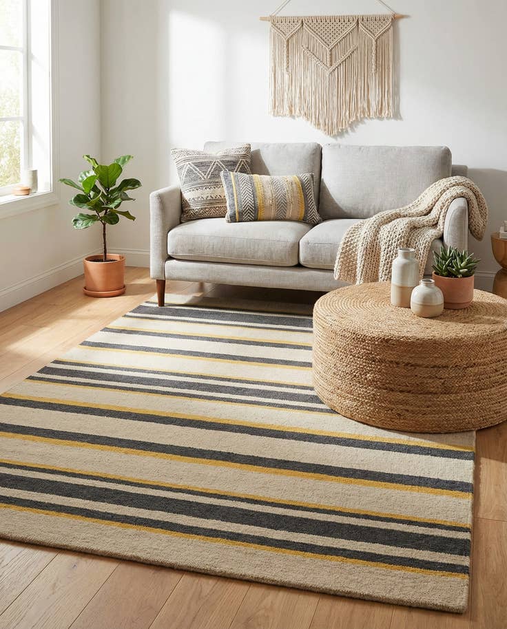Detail image of 4' x 5' 7 Luna Wool Rug