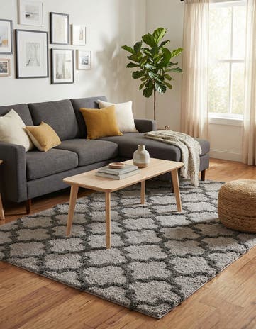 5' x 7' 10 Lattice Shag Rug