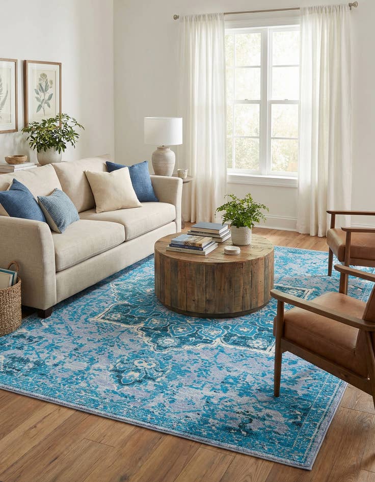 Detail image of  10' 6 x 13'  Washable Francesca Rug