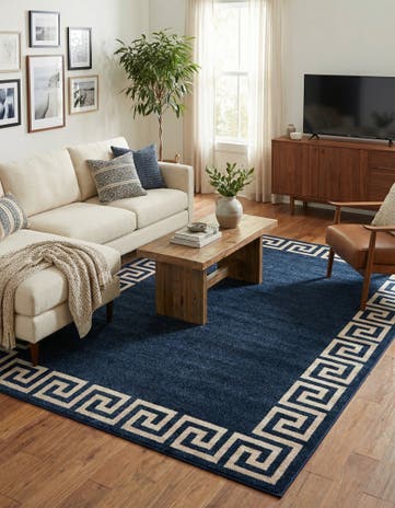 Navy Blue Hera Rug