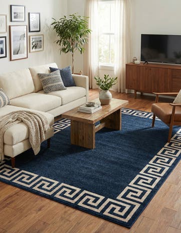 Navy Blue Hera Rug