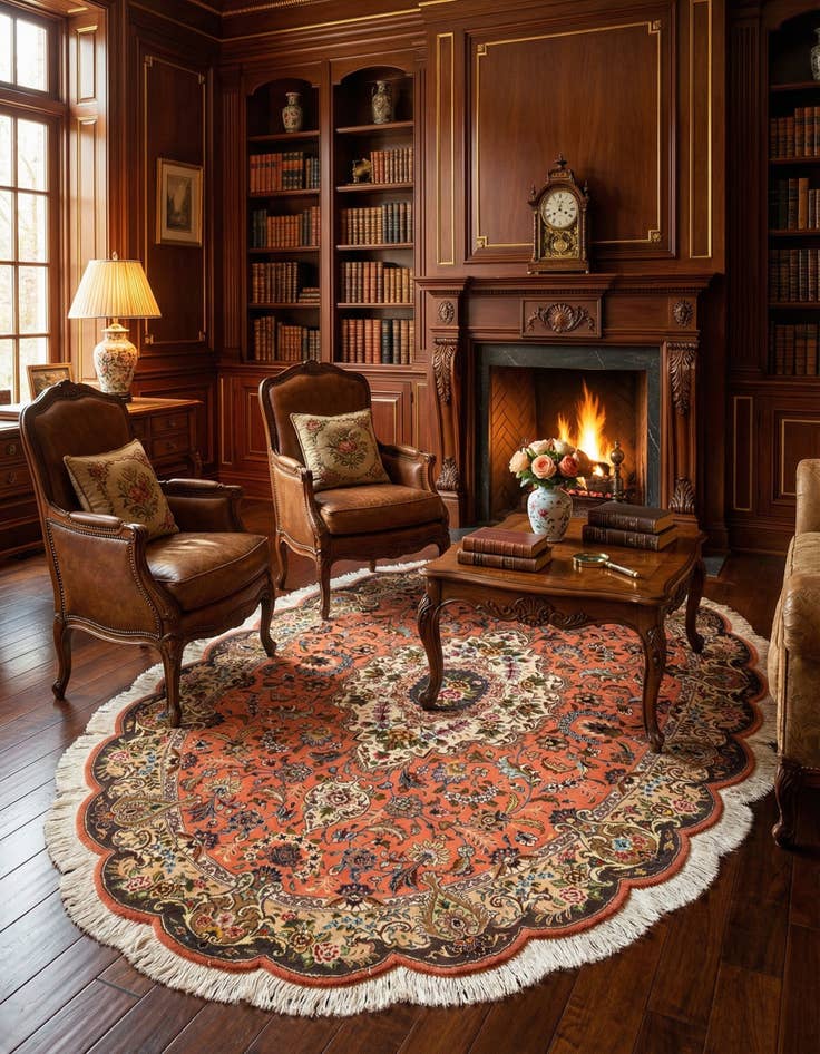 Detail image of 4' 5 x 6' 8 Tabriz Rug