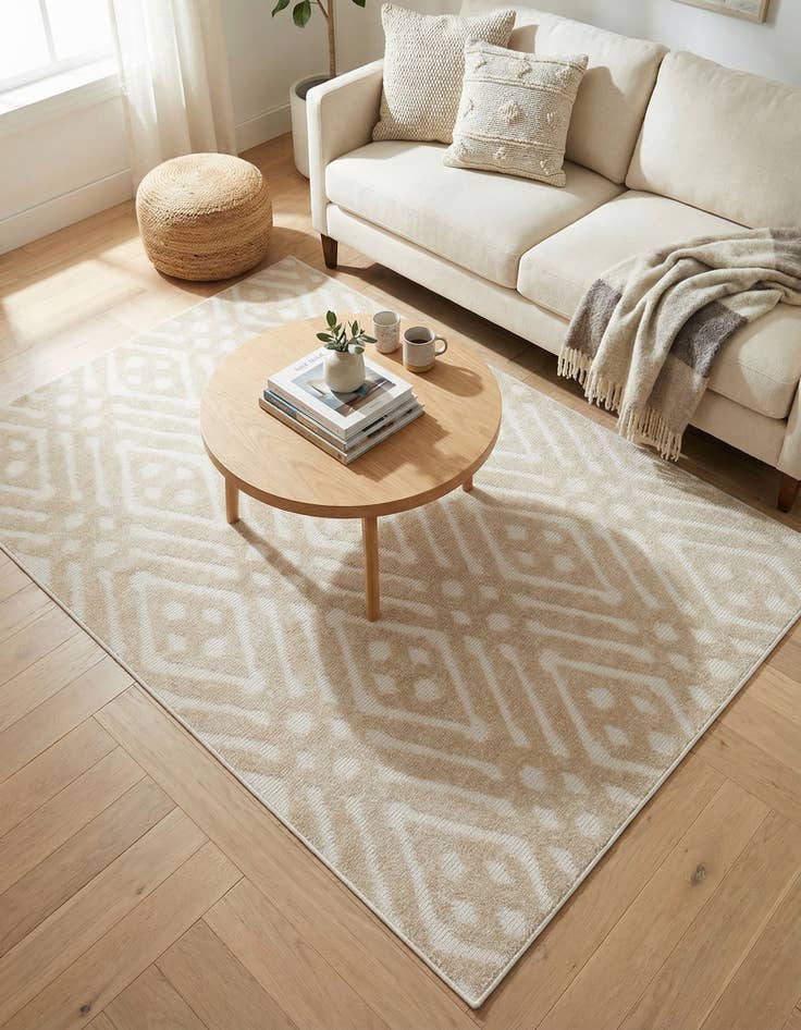 Detail image of 4' x 6'  Washable Sabrina Soto Ella Indoor / Outdoor Rug