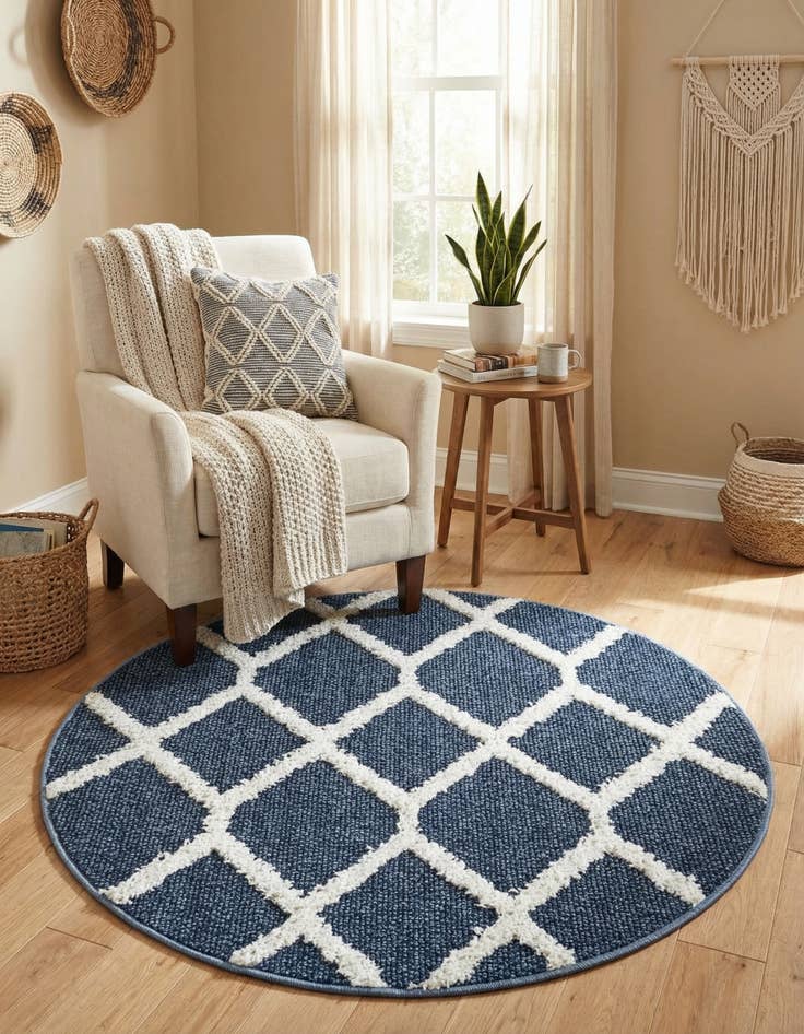 Detail image of 3' 3 x 3' 3 Boho Round Rug