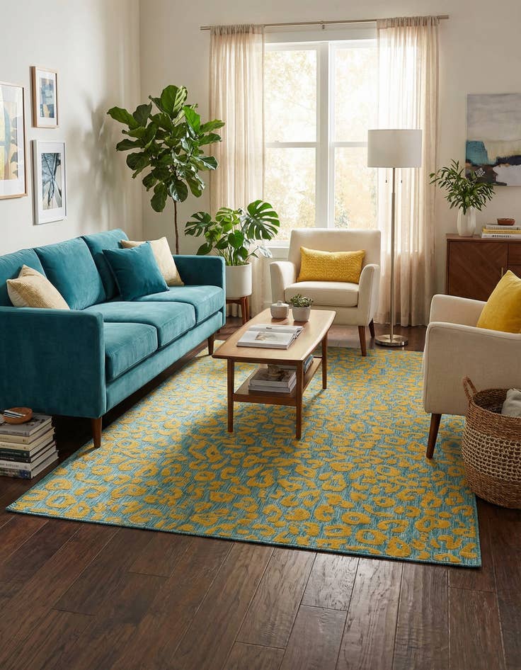 Detail image of  10' x 14'  Washable Safari Indoor / Outdoor Rug