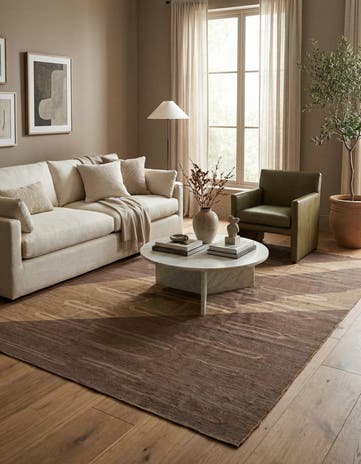6' 3 x 9' 6 Hand Woven Kilim Modern Wool Rug