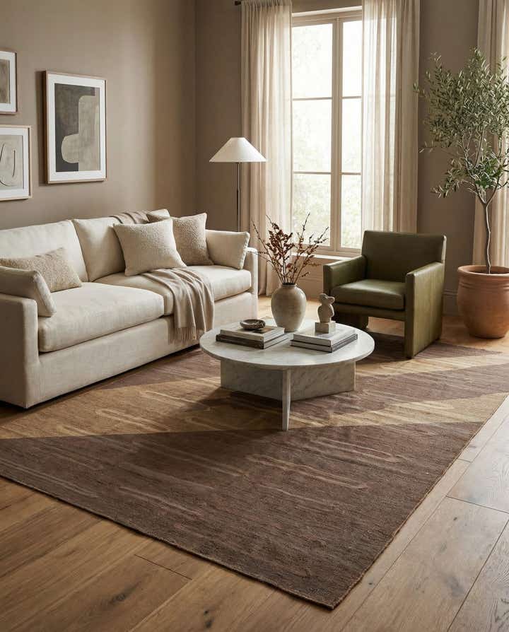 6' 3 x 9' 6 Hand Woven Kilim Modern Wool Rug