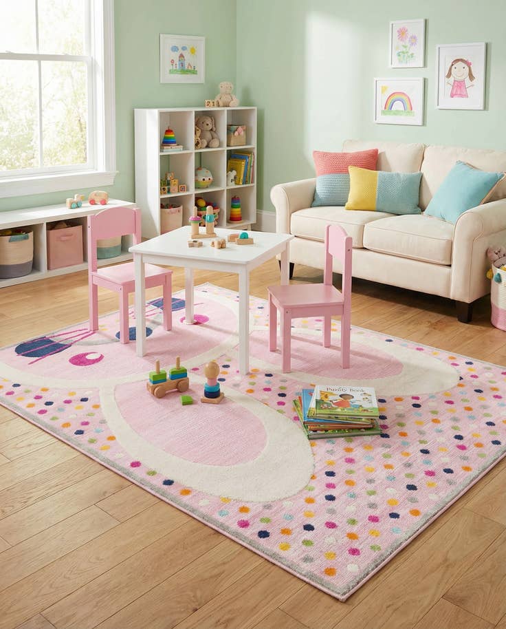 Detail image of 5' 3 x 7' 7 Easy-Clean Indoor / Outdoor Rug