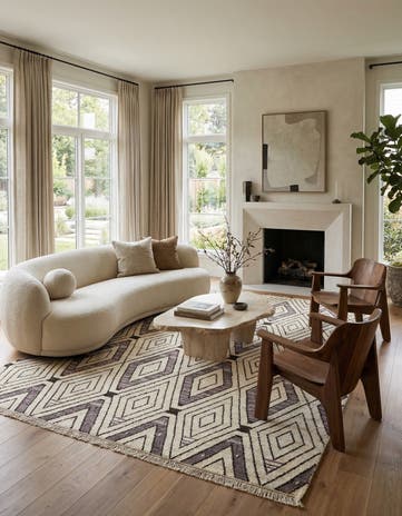 10' 1 x 14' 5 Hand Knotted Darya Wool Rug