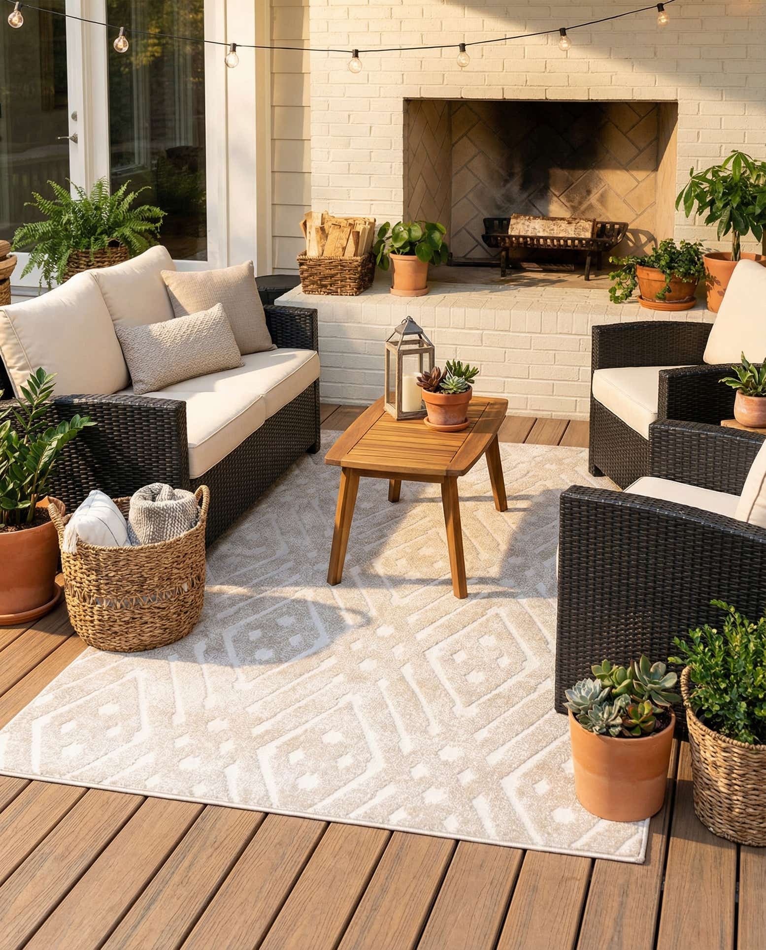 4' x 6' Easy-Clean Sabrina Soto Ella Indoor / Outdoor Rug
