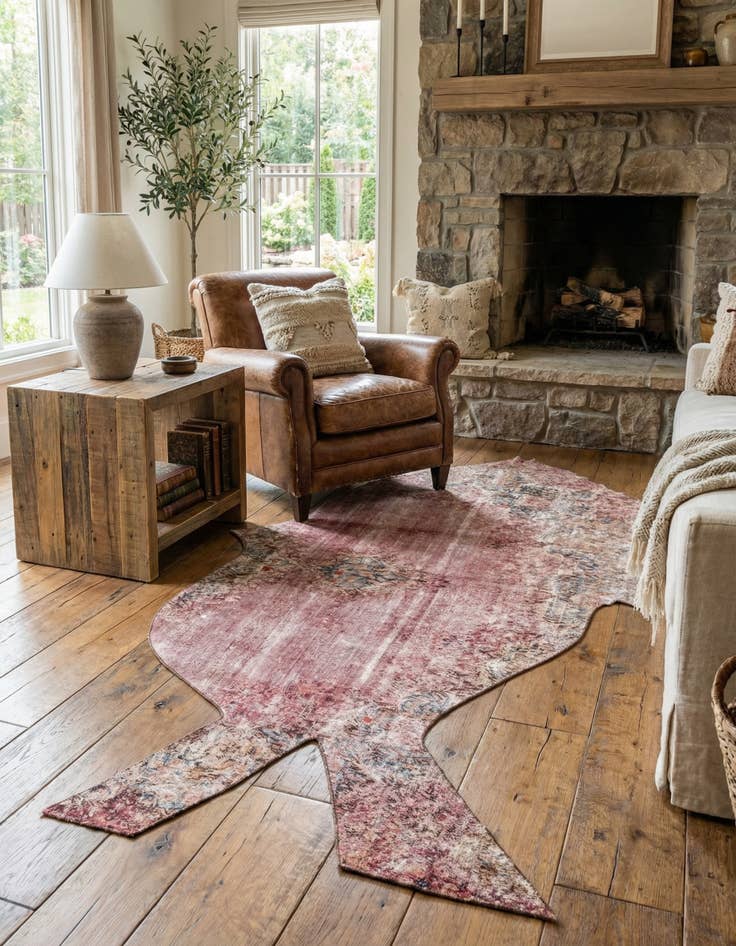 Detail image of 3' 6 x 8'  Hand Knotted Ultra Vintage Persian Wool Runner Rug