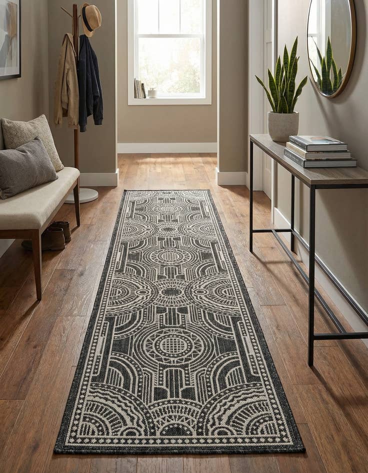 Detail image of 2' x 8' Easy-Clean Traditional Indoor / Outdoor Runner Rug