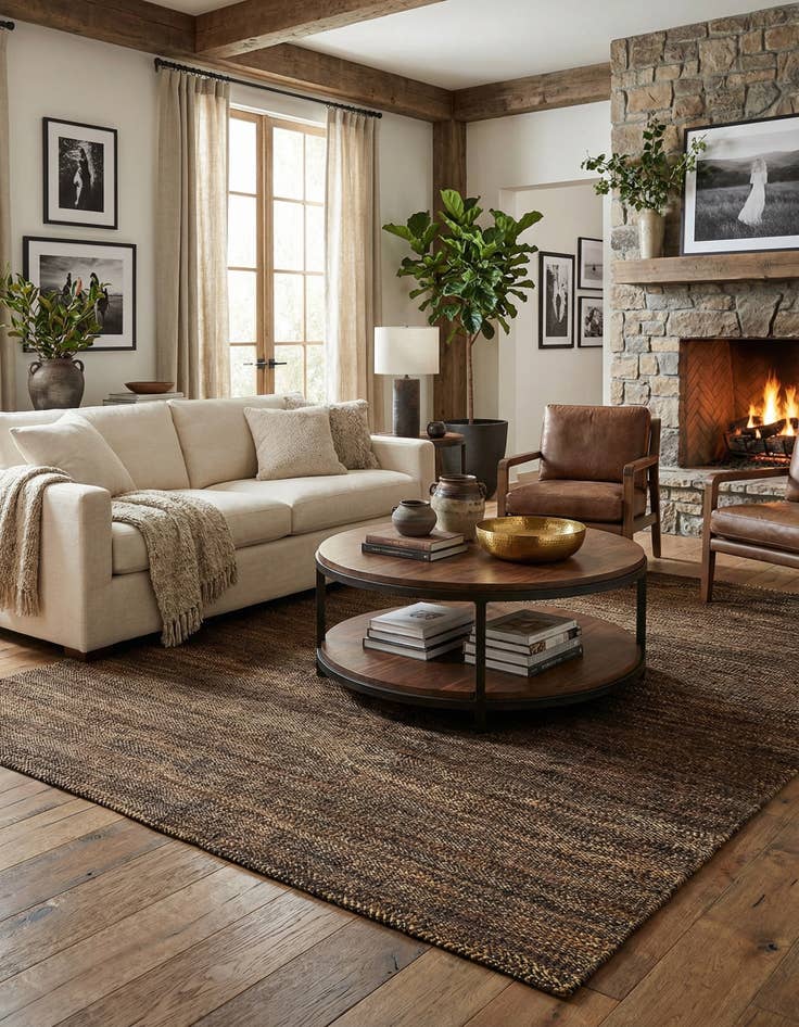 Detail image of 5' 5 x 7' 11 Juma Wool Rug