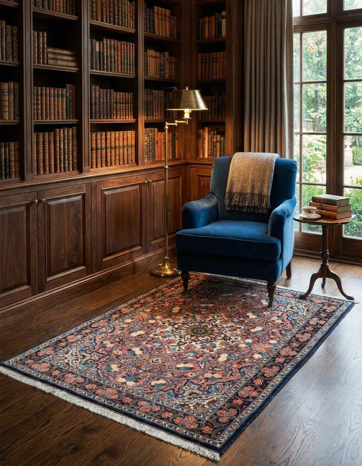 Detail image of 3' 5 x 4' 10 Bidjar Wool Rug