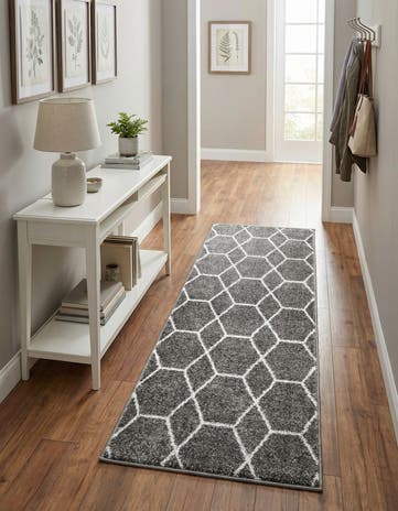 2' x 5' 3 Lattice Frieze Runner Rug
