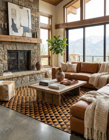 8' x 10' 2 Cowhide Stocks Rug