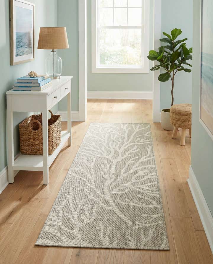 2' x 5' 3 Easy-Clean Coastal Indoor / Outdoor Runner Rug