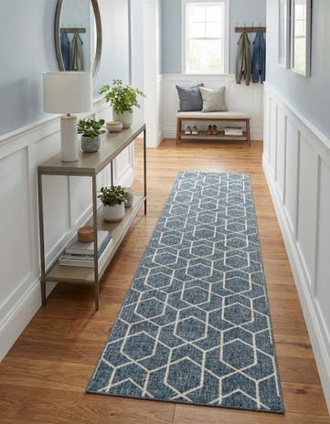 2' 7 x 12' Eco Trellis Runner Rug