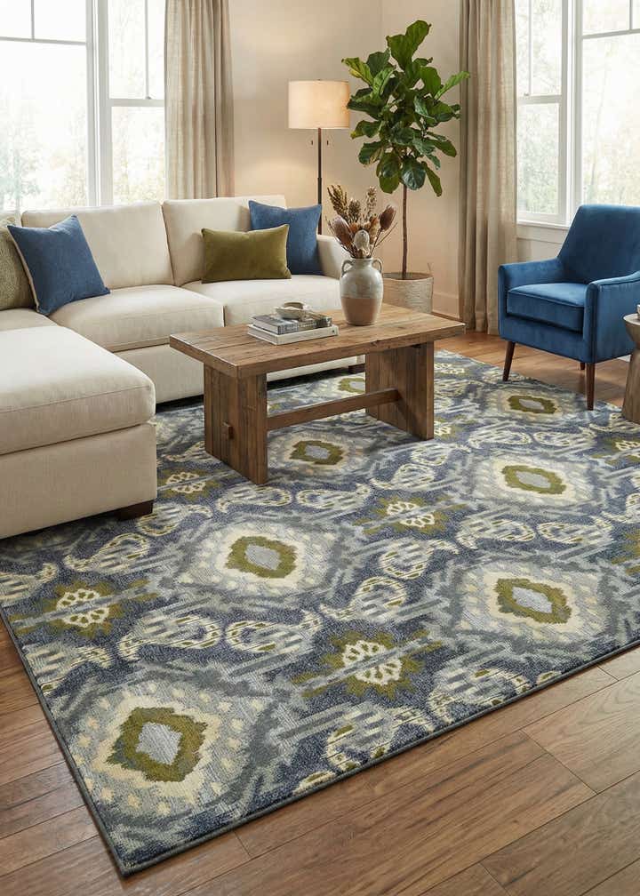 10' x 12' 2 Easy-Clean Modern Indoor / Outdoor Rug