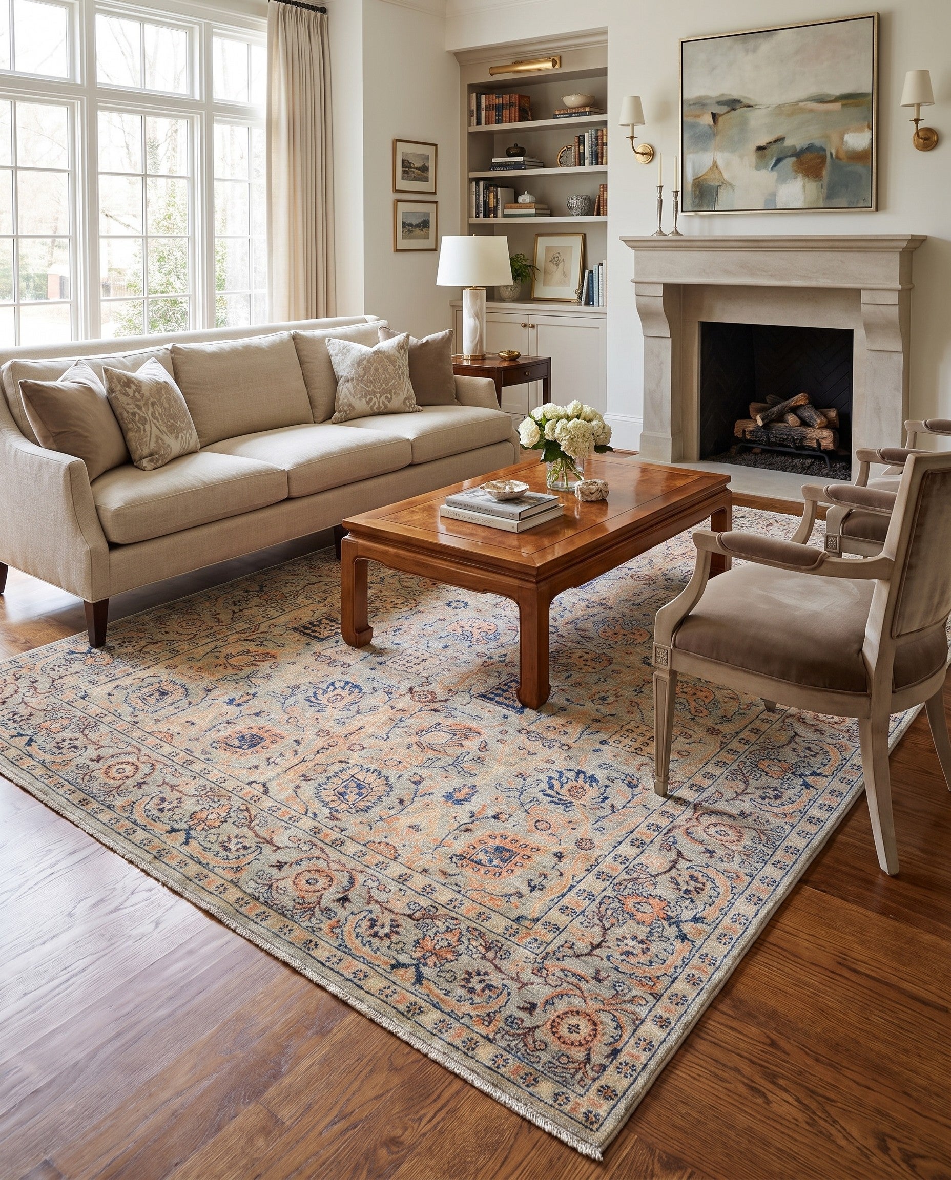 5' 6 x 7' 11 Hand Knotted Ariana Ziegler Rug