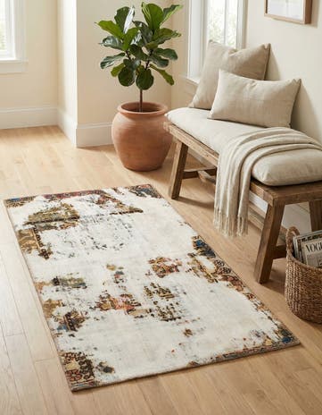 2' 10 x 4' 6 Hand Knotted Ultra Vintage Persian Wool Rug