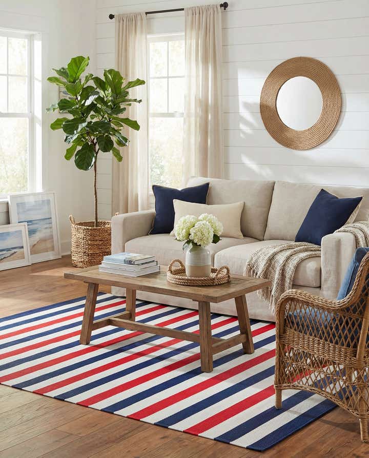 7' 10 x 10' Easy-Clean Vista Breeze Indoor / Outdoor Rug