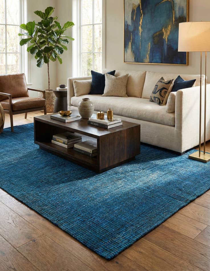 Detail image of  5' 8 x 9' 9  Hand Knotted Darya Wool Rug