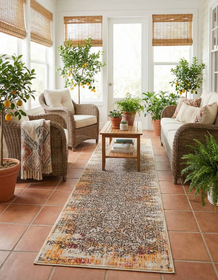 Detail image of 2' 6 x 12' Deepa Runner Rug