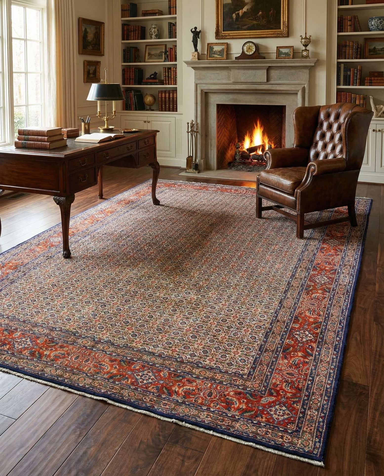 7' x 10' 5 Hand Knotted Mood Persian Wool Rug