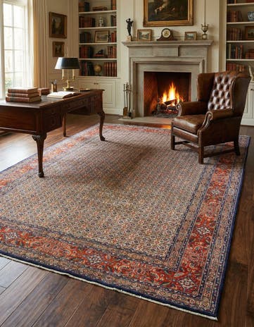 7' x 10' 5 Hand Knotted Mood Persian Wool Rug