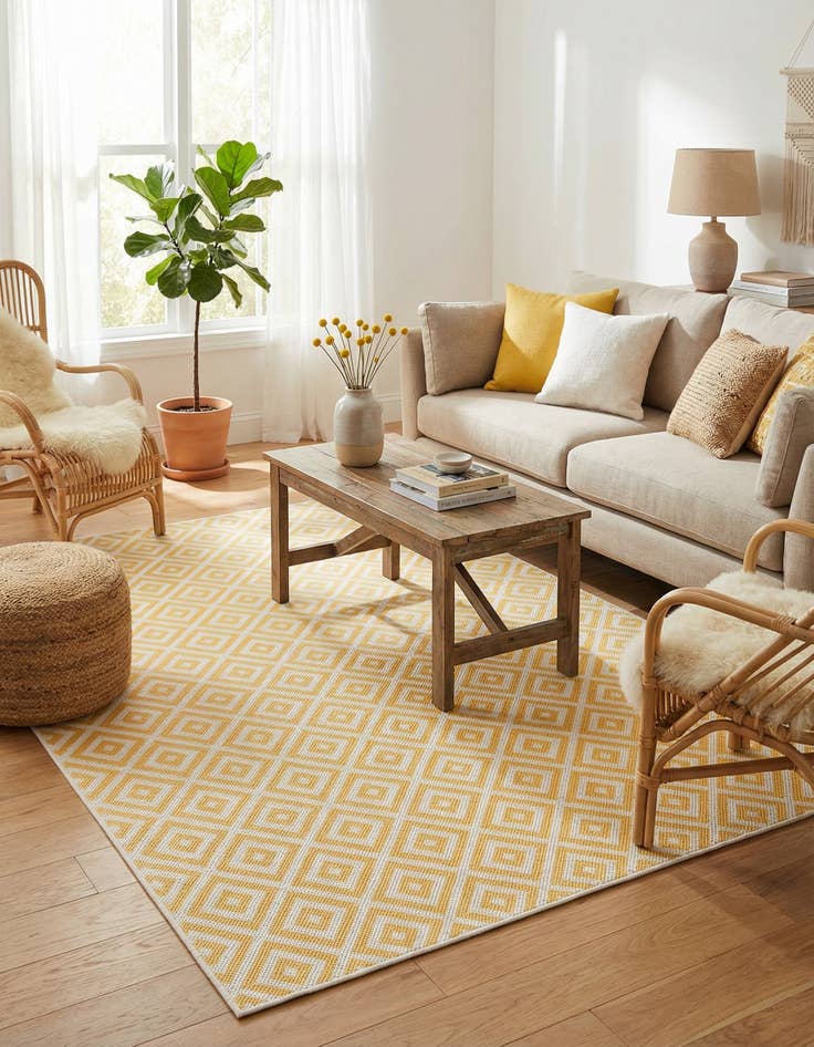 Detail image of 5' 3 x 8'  Washable Jill Zarin Costa Rica Indoor / Outdoor Rug