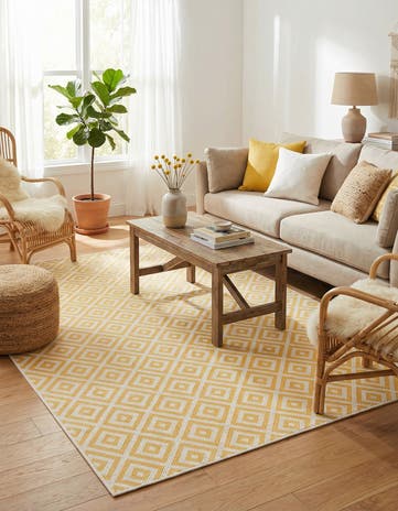 5' 3 x 8' Easy-Clean Jill Zarin Costa Rica Indoor / Outdoor Rug