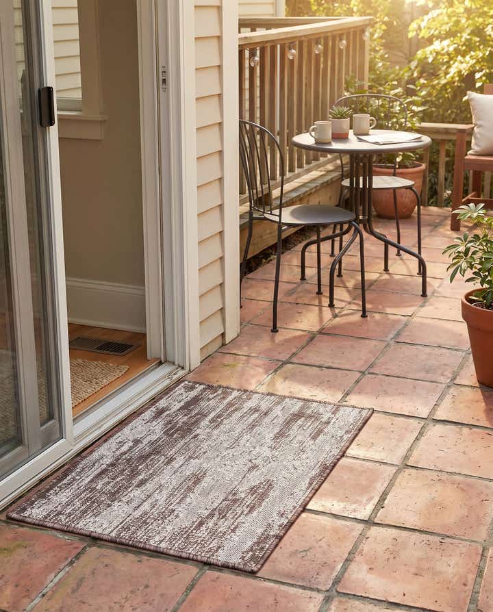 2' x 3' Easy-Clean Modern Indoor / Outdoor Rug