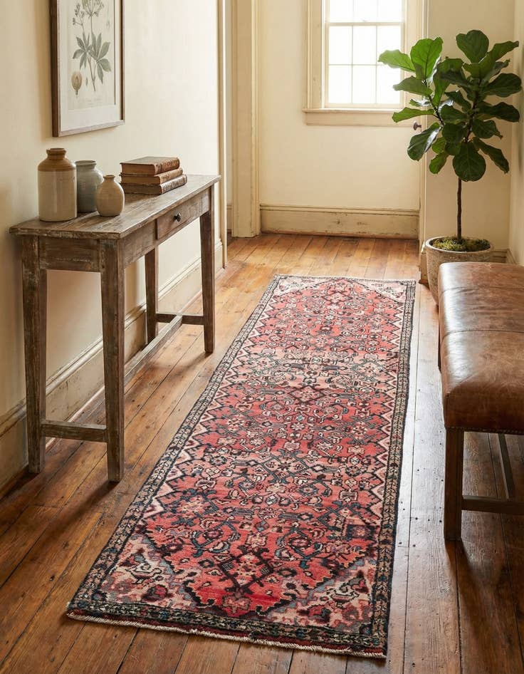 Detail image of 2' 6 x 9' 1  Hand Knotted Ultra Vintage Persian Wool Runner Rug