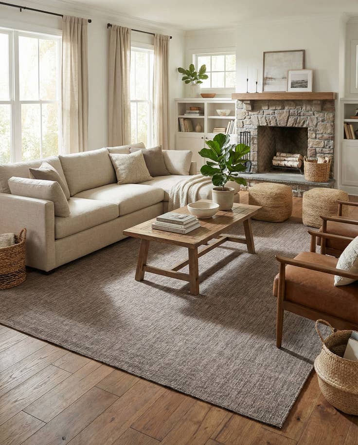 Detail image of 10' x 14' 1 Easy-Clean Solid Indoor / Outdoor Rug