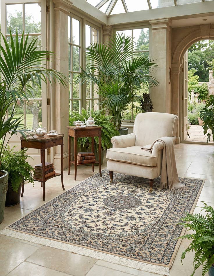 Detail image of 4' 1 x 6' Nain Rug