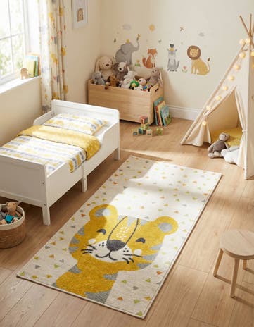 2' 2 x 4' Tiger Whimsy Kids Runner Rug